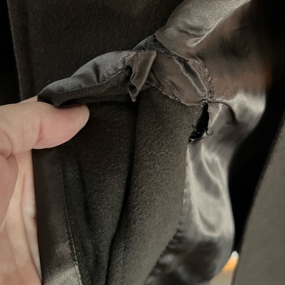 Continental Cashmere LTD NewYork Hand Tailored Duster Length Coat Med/LargeBrown - Picture 11 of 14